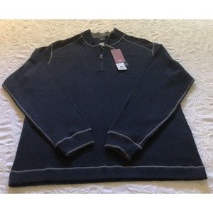 Seattle Mariners 1/2 Zip Pullover Overtime Sweater Cutter & Buck Black NWT Sz L